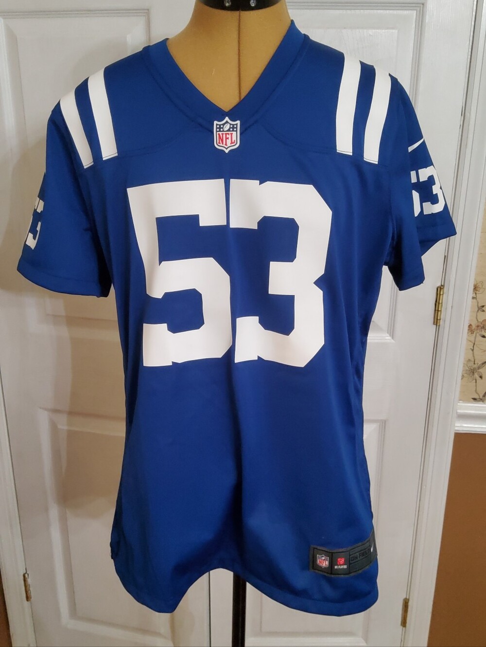 Nike Women’s Indianapolis Colts Shaquille Leonard #53 Jersey Blue XL NFL